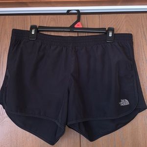 L black north face shorts
